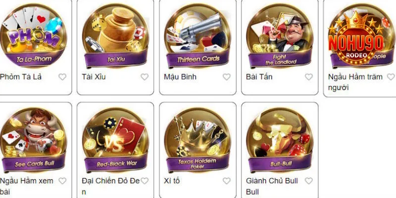 Kho game được thiết kế với đa dạng loại hình khác nhau