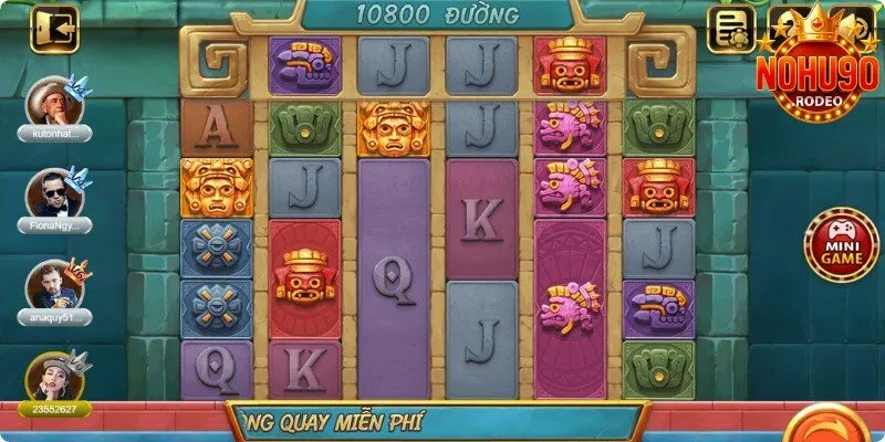 Hũ Jackpot - Tổng Hợp Các Chủ Đề Hot Tại Điểm Chơi Nohu90 4 Treasures of Aztec có hình ảnh độc đáo